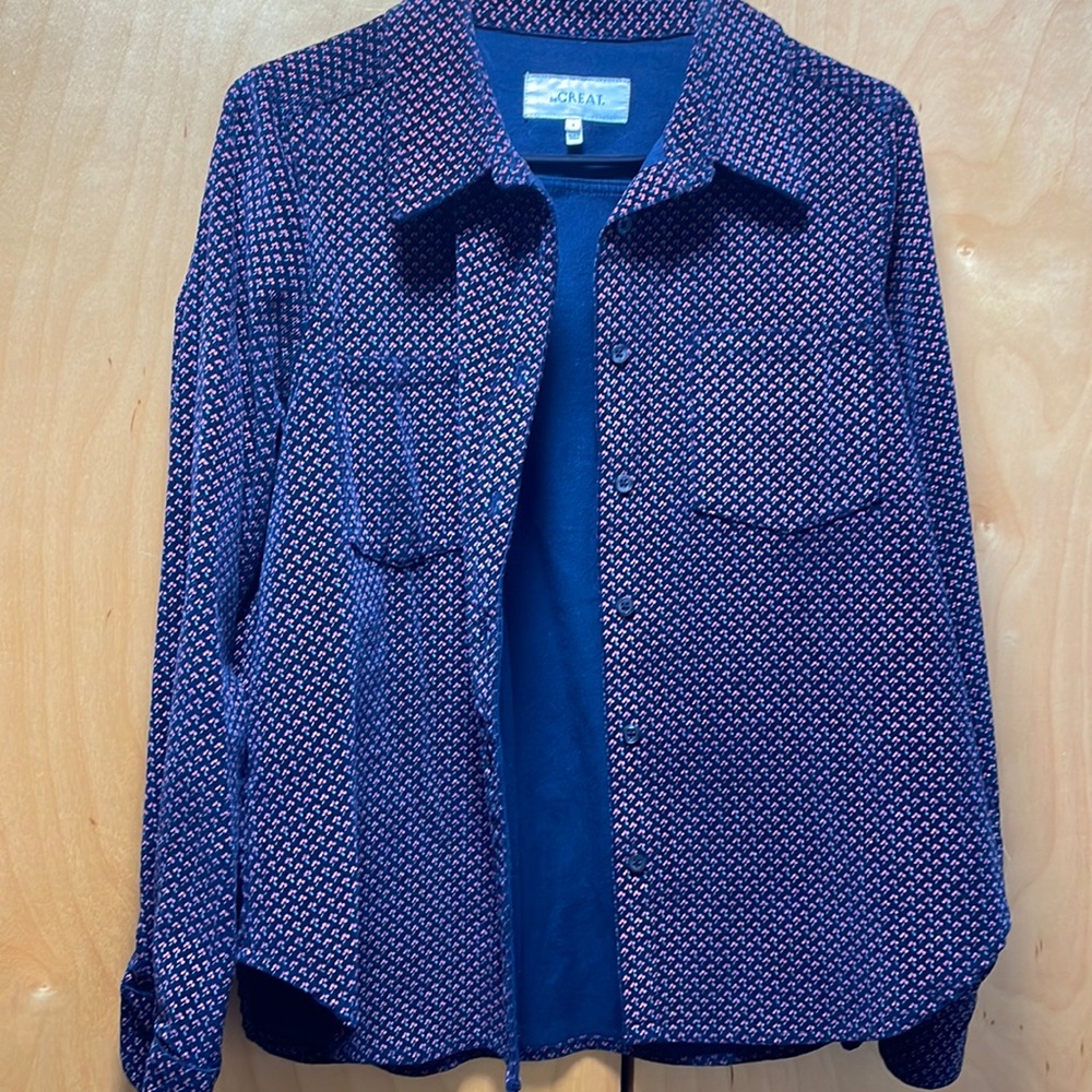 The great corduroy top with rose print